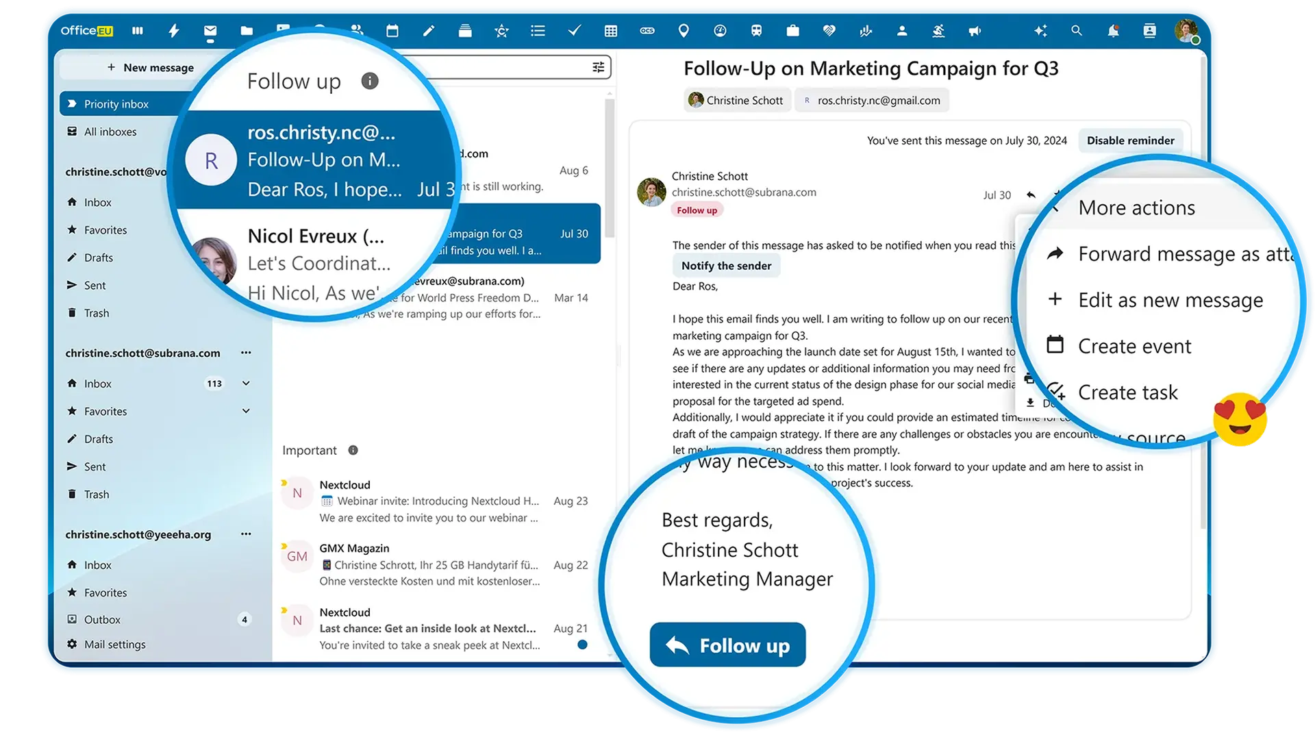EU Email — correio eletrónico encriptado do Office EU